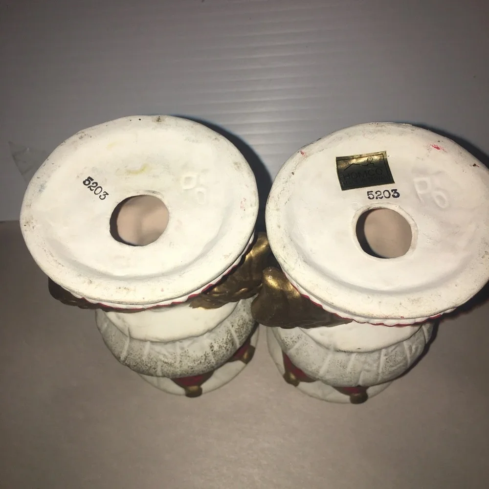 Vintage Homco Set Of 2 Angels 6